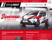 Tablet Screenshot of garage-limat.ch